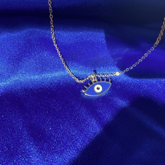 *New* 18K Gold Plated Cubic Zirconia Evil Eye Pendant Necklace 🧿 - Picture 4 of 12